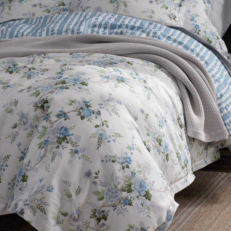 Manor Floral Premium Smooth Sateen Reversible Sham