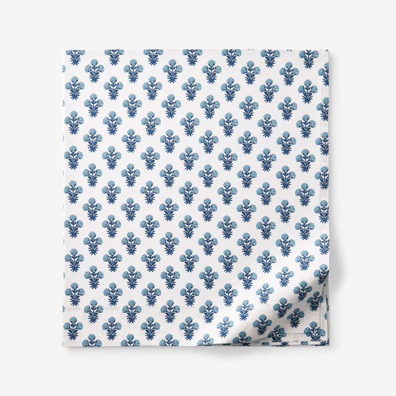 Suhana  Garment Washed Cotton Percale Flat Bed Sheet