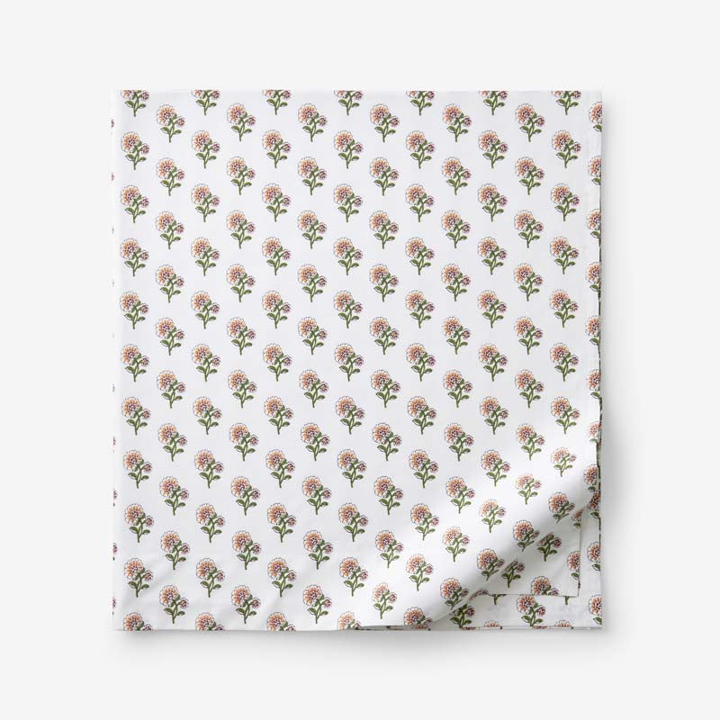 Suhana  Garment Washed Cotton Percale Flat Bed Sheet