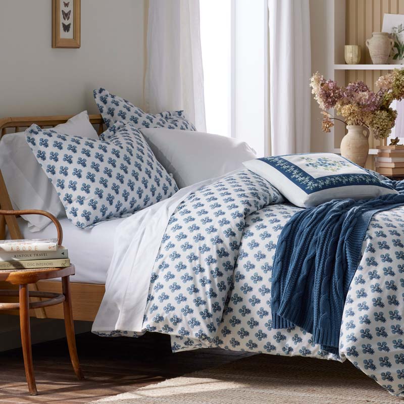 Suhana  Garment Washed Cotton Percale Fitted Bed Sheet