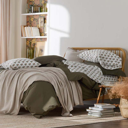 Suhana  Garment Washed Cotton Percale Bed Sheet Set