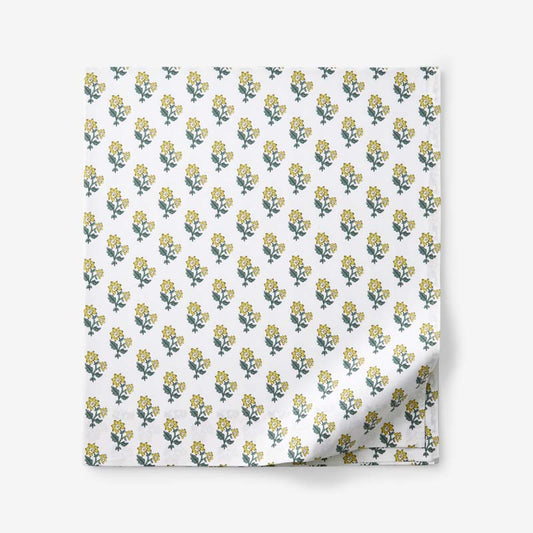 Suhana  Garment Washed Cotton Percale Flat Bed Sheet