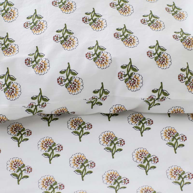 Suhana  Garment Washed Cotton Percale Pillowcase Set