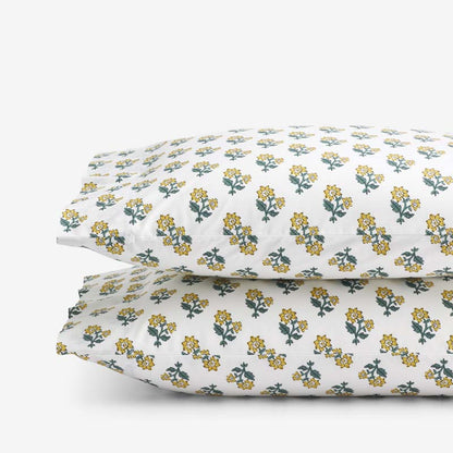 Suhana  Garment Washed Cotton Percale Pillowcase Set