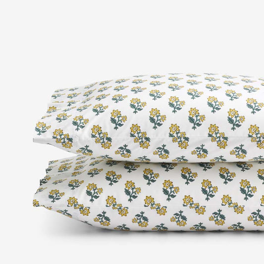 Suhana  Garment Washed Cotton Percale Pillowcase Set