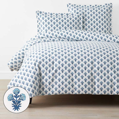 Suhana  Garment Washed Cotton Percale Duvet Cover