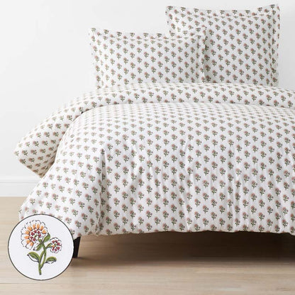 Suhana  Garment Washed Cotton Percale Duvet Cover