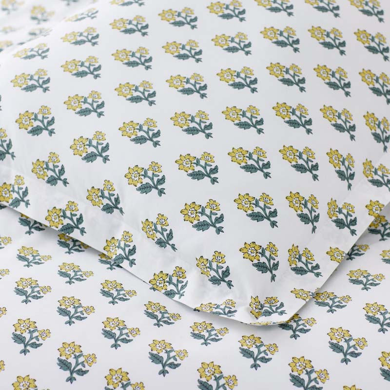 Suhana  Garment Washed Cotton Percale Fitted Bed Sheet