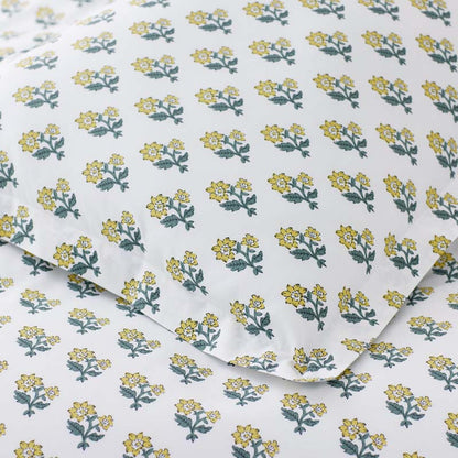 Suhana  Garment Washed Cotton Percale Fitted Bed Sheet