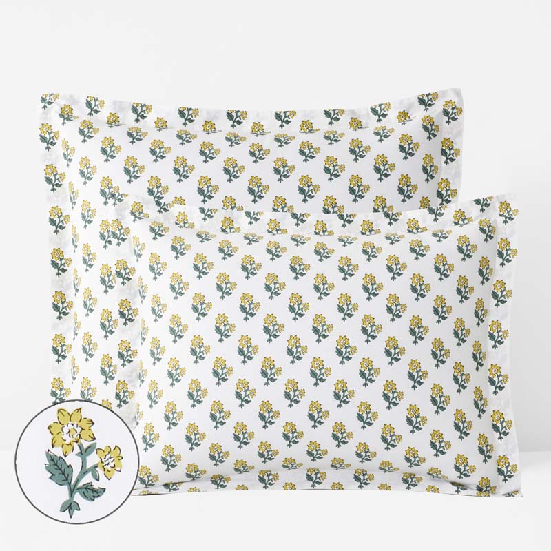 Suhana  Garment Washed Cotton Percale Sham