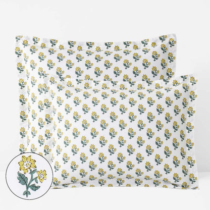 Suhana  Garment Washed Cotton Percale Sham