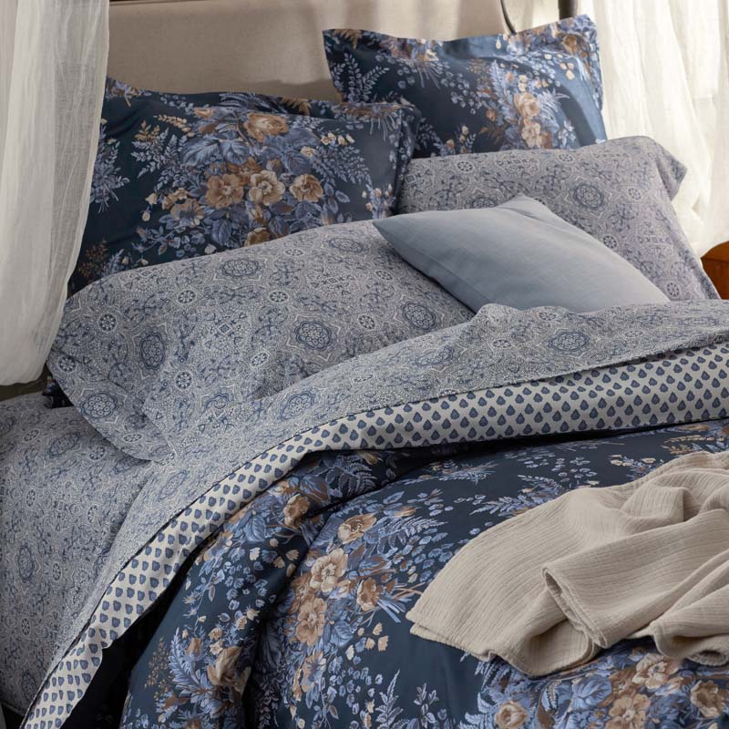 Floral Tapestry Premium Smooth Sateen Flat Bed Sheet