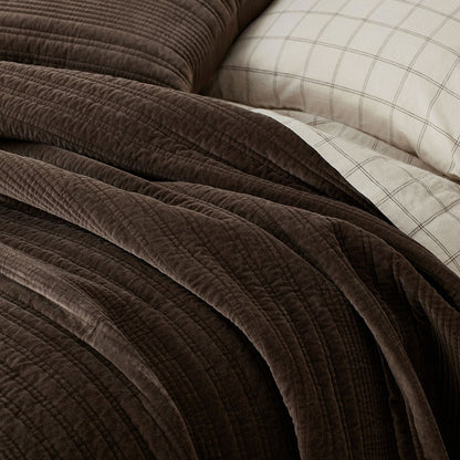 Line Stitch Velvet Quilt
