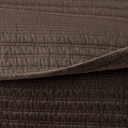 Line Stitch Velvet Quilt