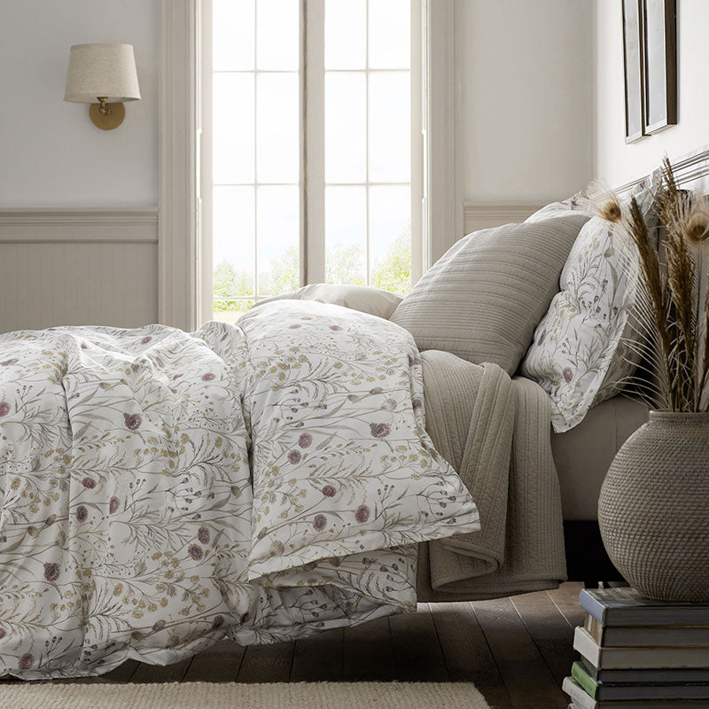 Line Stitch Velvet Quilted Sham