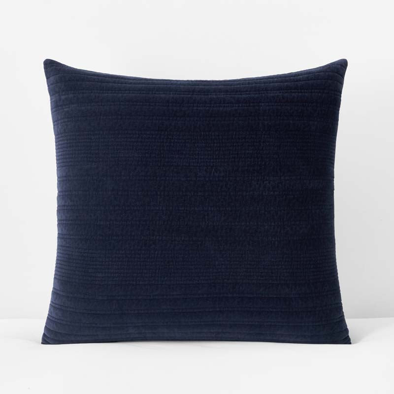 Line Stitch Velvet Quilted Sham