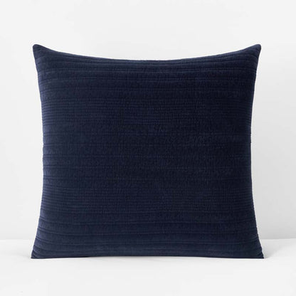 Line Stitch Velvet Quilted Sham