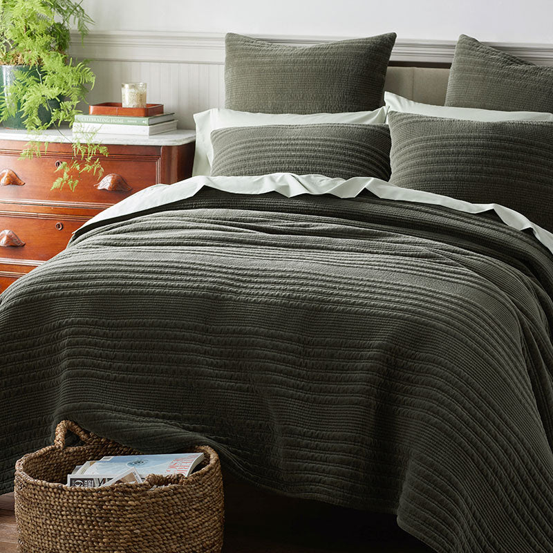 Line Stitch Velvet Quilt