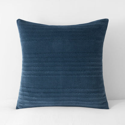Line Stitch Velvet Quilted Sham