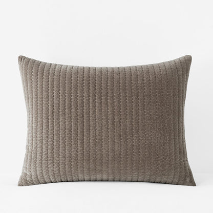 Straight Stitch Velvet Quilted Sham
