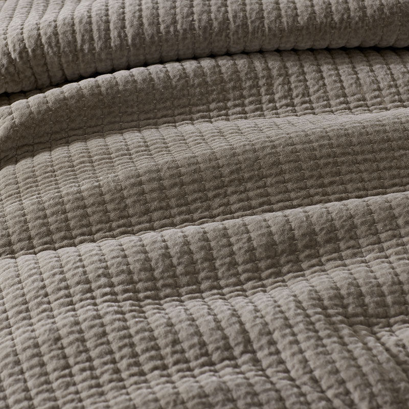 Straight Stitch Velvet Quilted Sham
