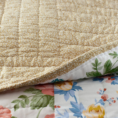Shoshanna Reversible Patchwork Quilted Sham