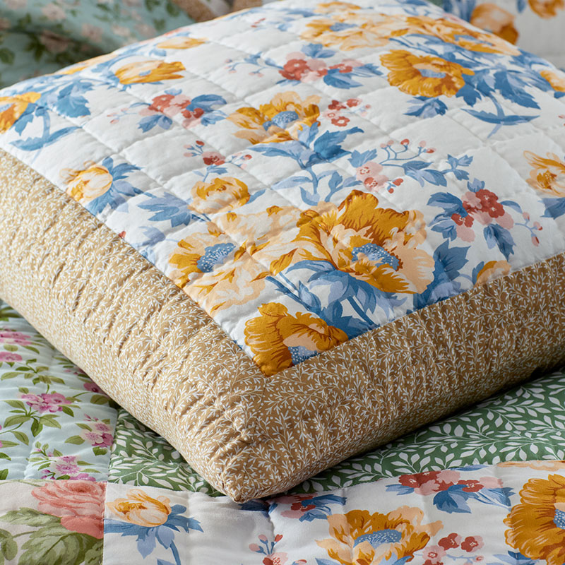 Shoshanna Reversible Patchwork Quilted Sham