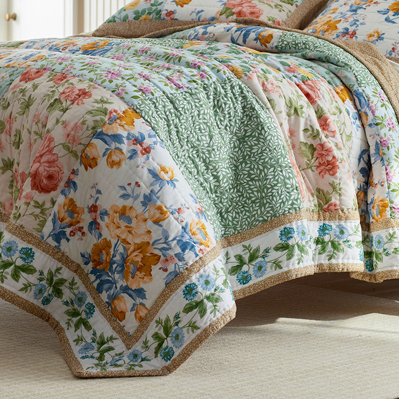 Shoshanna Reversible Patchwork Quilted Sham