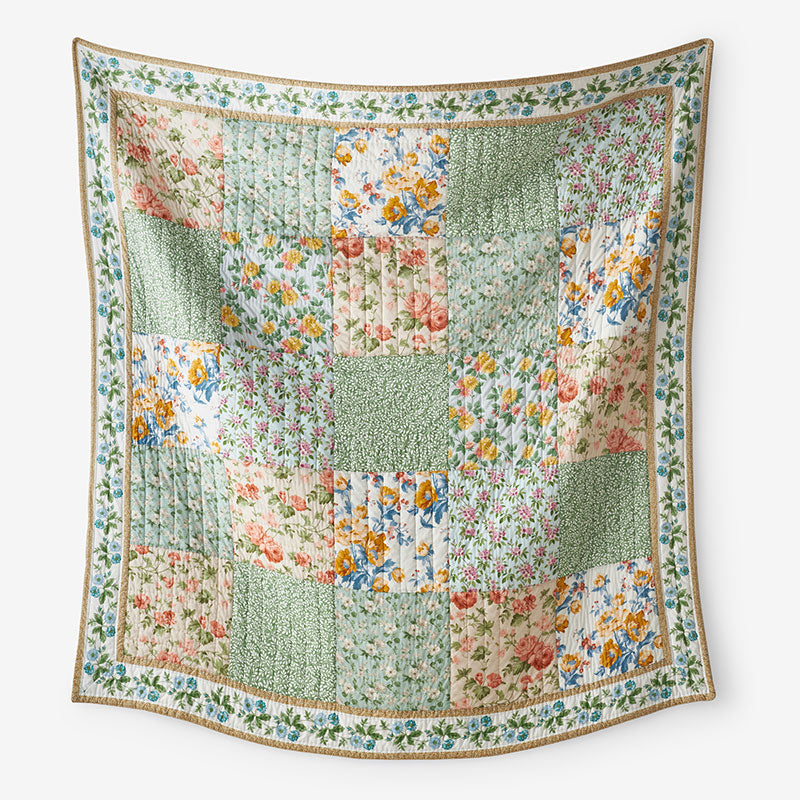 Shoshanna Reversible Patchwork Quilted Sham