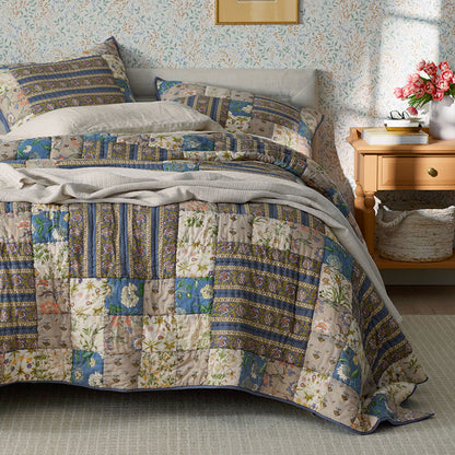 Dorothea Patchwork Quilted Sham