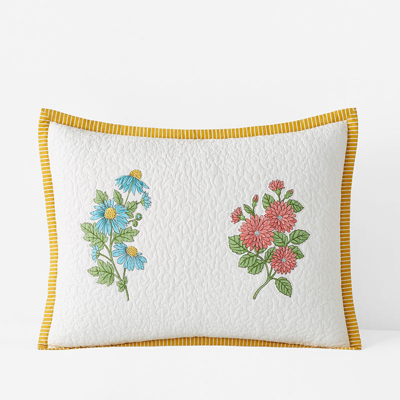 Lily Garden Quilted Sham