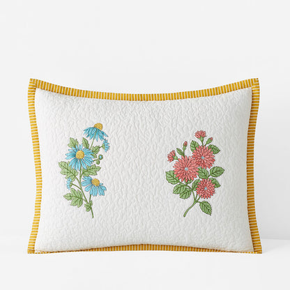 Lily Garden Quilted Sham