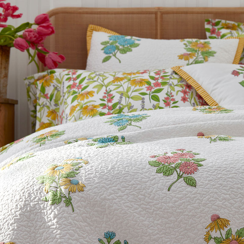 Lily Garden Quilted Sham