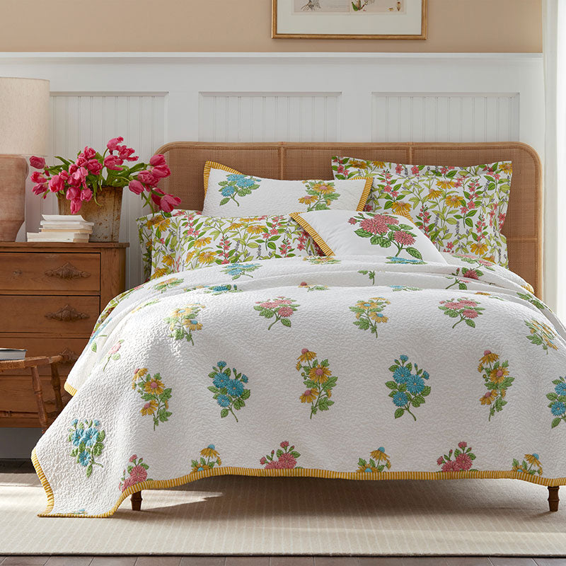 Lily Garden Quilted Sham