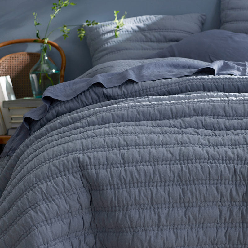 Premium Breathable Washed Linen Solid Quilt