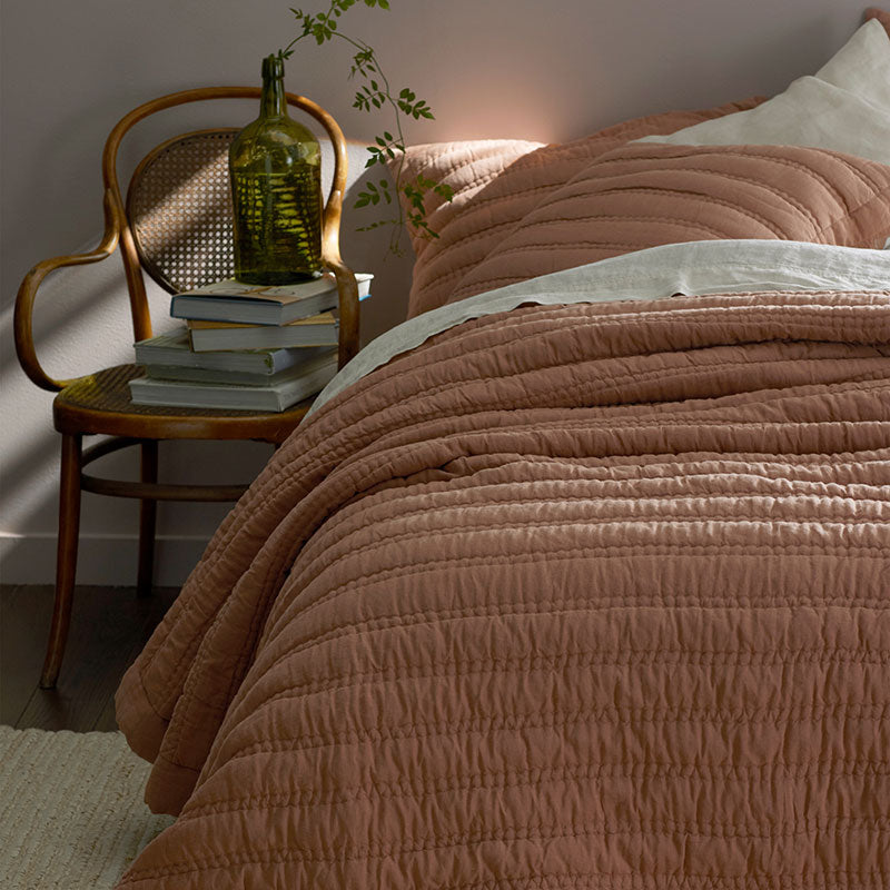 Premium Breathable Washed Linen Solid Quilt