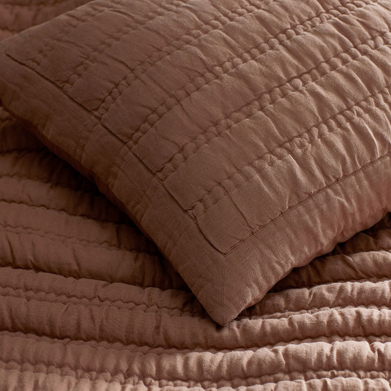 Premium Breathable Washed Linen Solid Quilt