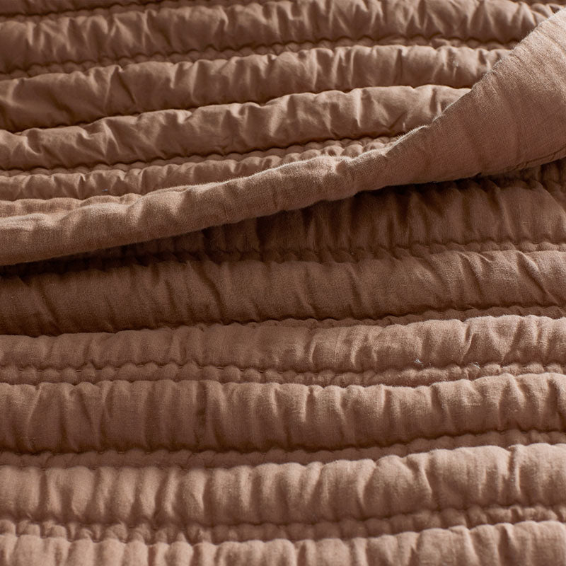 Premium Breathable Washed Linen Solid Quilt