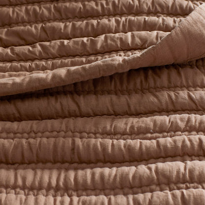 Premium Breathable Washed Linen Solid Quilt