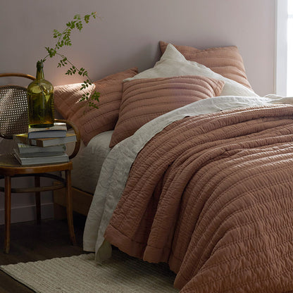 Premium Breathable Washed Linen Solid Quilt