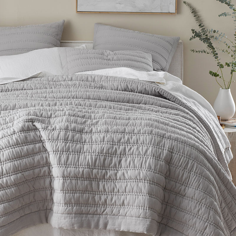 Premium Breathable Washed Linen Solid Quilt