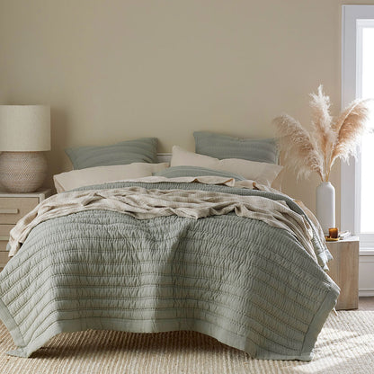 Premium Breathable Washed Linen Solid Quilt