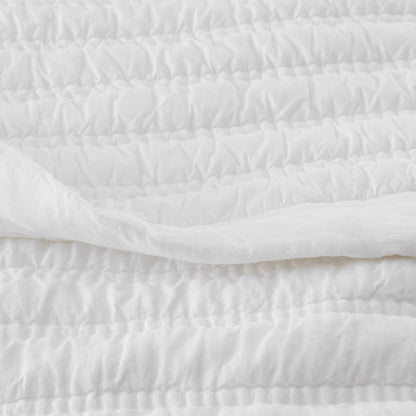 Premium Breathable Washed Linen Solid Quilt