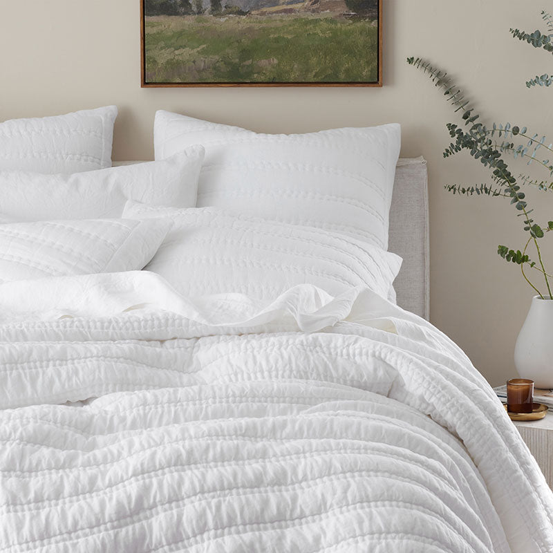 Premium Breathable Washed Linen Solid Quilt