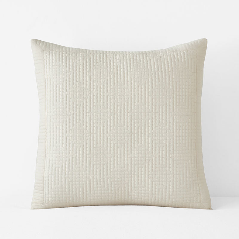 Premium Smooth Cotton Sateen Solid Quilted Sham