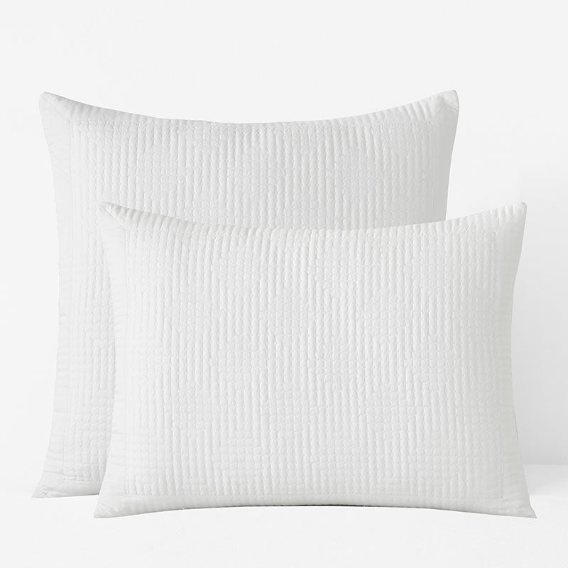 Premium Smooth Cotton Sateen Solid Quilted Sham