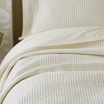 Premium Smooth Cotton Sateen Solid Quilted Sham