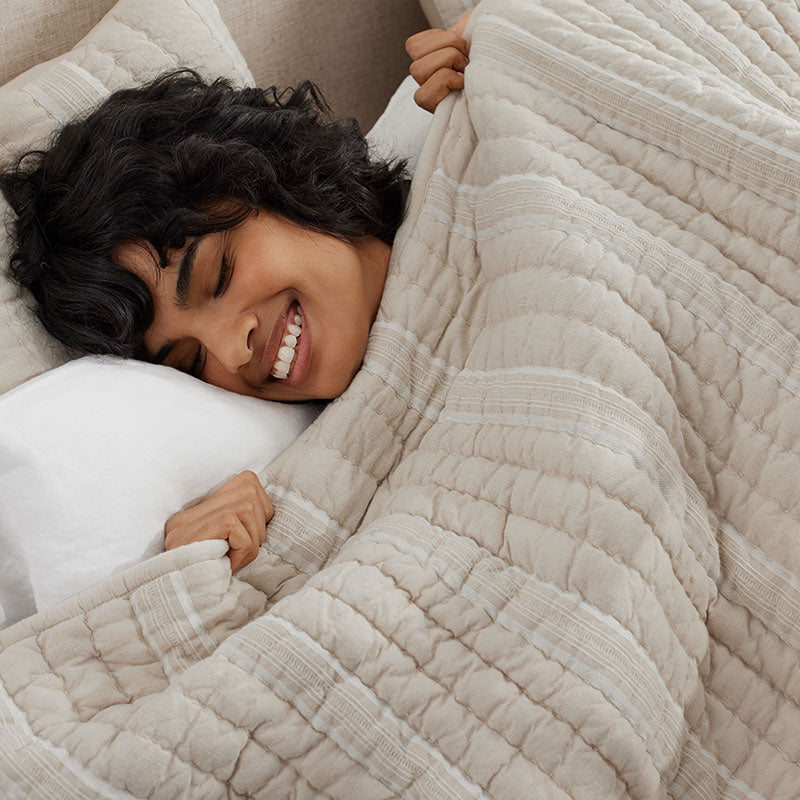 Stripe Quilted Sham