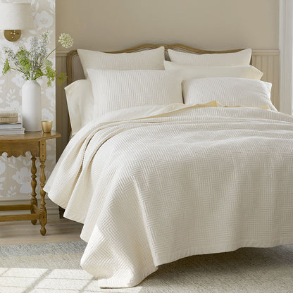 Premium Smooth Cotton Sateen Solid Quilted Sham