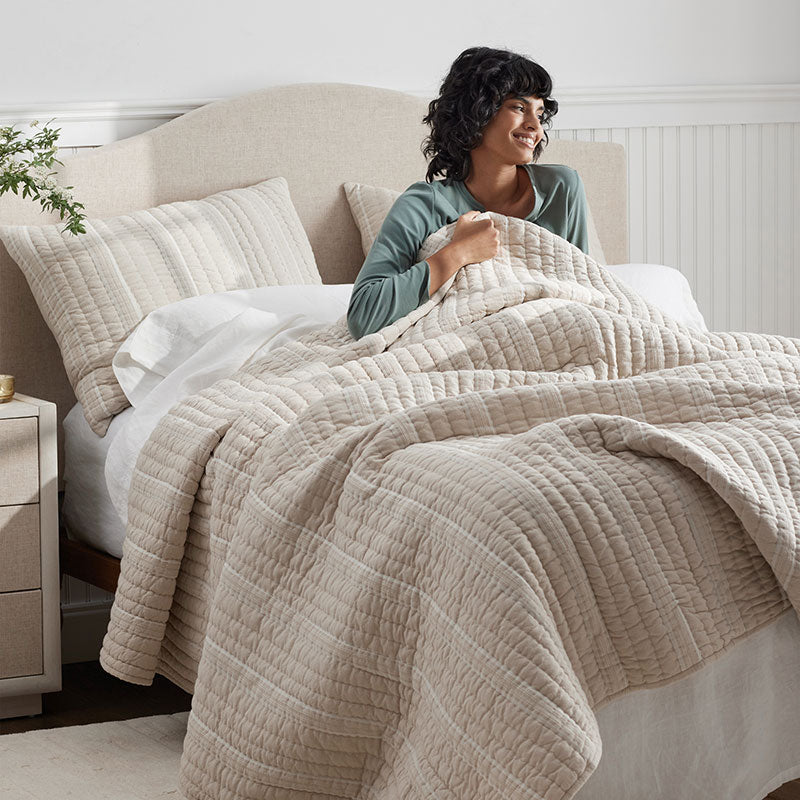 Stripe Quilted Sham